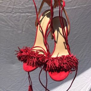 Red high heels! Skinny heel